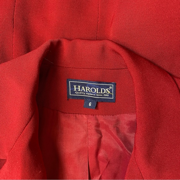 Vintage Red wool blend blazer - Picture 5 of 5